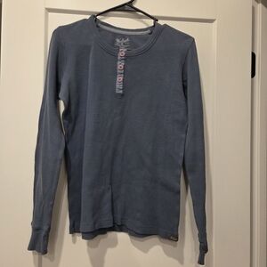 Woolrich Slate Blue Waffle Knit Shirt
